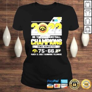 ClassicLadies Iwoa Hawkeyes 2022 Big Ten Mens Basketball Champions shirt