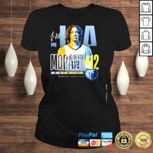 ClassicLadies Ja morant memphis grizzlies 2022 NBA most improved player of the year shirt