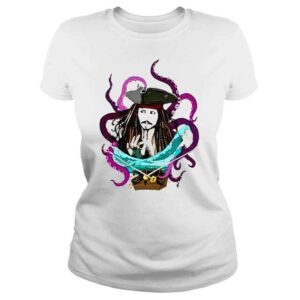 ClassicLadies Jack Sparrow And Kraken Shirt