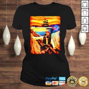 ClassicLadies Jack sparrow Pirates of the Caribbean The Scream shirt