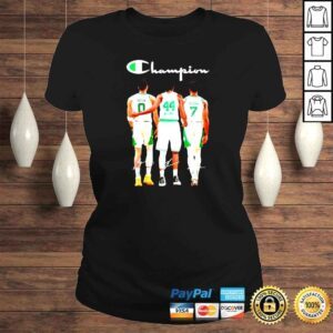 ClassicLadies Jayson Tatum Robert Williams III and Jaylen Brown Boston Celtics Champion signatures shirt