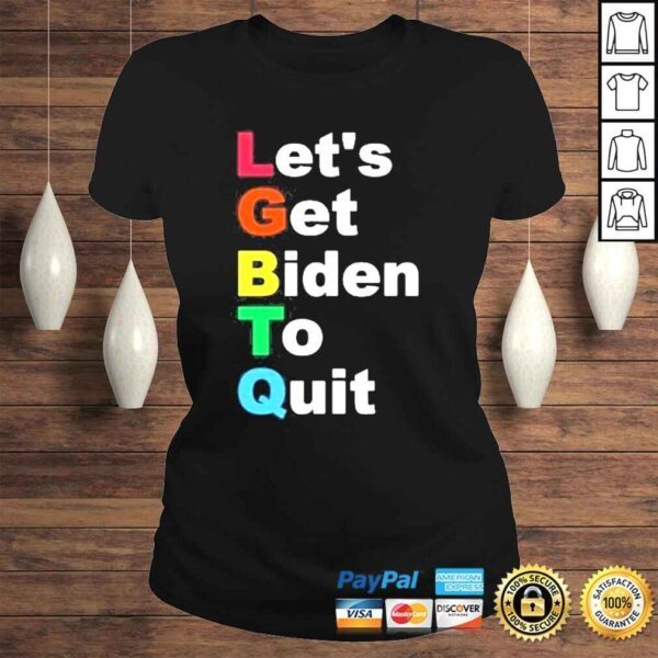 Jimmy kimmel lets get Biden to quit shirt - Image 3