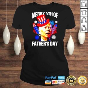 ClassicLadies Joe Biden Confused Merry 4th Of Fathers Day Fourth Of July TShirt