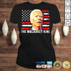 ClassicLadies Joe Biden The Malarkey King American Flag Shirt