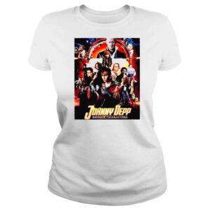 ClassicLadies Johnny Depp Infinite Characters We Love You Johnny Depp shirt