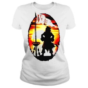 ClassicLadies Johnny Depp Jack Sparrow Victory flag shirt