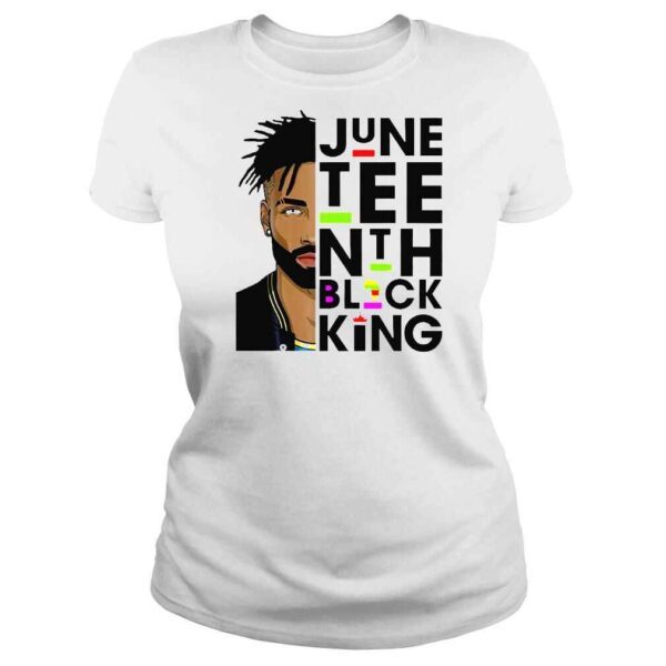 Junenth Black King Melanin Father Dad Black History TShirt - Image 3