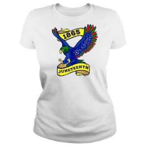 ClassicLadies Juneteenth 1865 Black FreeIsh Eagle African American Flag TShirt