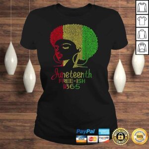 ClassicLadies Juneteenth Celebrate 1865 Freedom Day Rhinestone Black Women Shirt