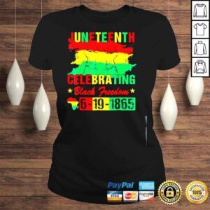 ClassicLadies Juneteenth celebrating black freedom 1865 african American shirt