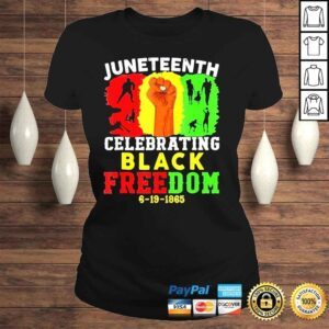 ClassicLadies Juneteenth celebrating black freedom june 19th 1865 retro shirt