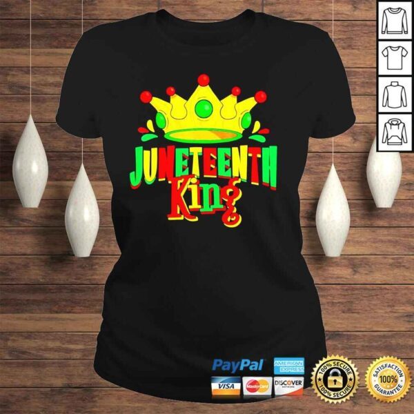 Juneteenth king men boy afro african American june 19 shirt - Image 3