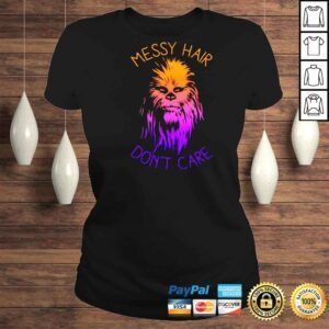 ClassicLadies Juniors Star Wars Messy Hair Dont Care Chewie Graphic Shirt