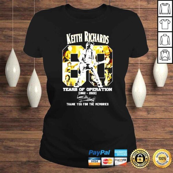 Keith Richards 60 Years Of Operation 19622022 signature shirt - Image 3