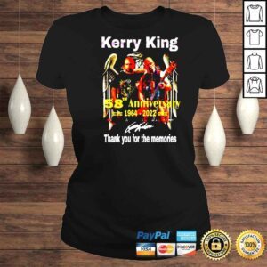 ClassicLadies Kerry King 58th anniversary 1964 2022 thank you for the memories signature shirt