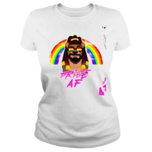 ClassicLadies LGBT Pride rainbow Lion Pride AF shirt