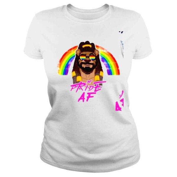 LGBT Pride rainbow Lion Pride AF shirt - Image 3