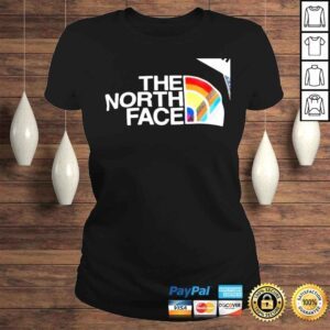 ClassicLadies LGBT The North Face Pride logo shirt