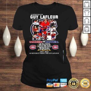 ClassicLadies Le Demon Blond Guy Lafleur 19 Canadiens De Montreal 19512022 au revoir et merci mr guy lafleur shirt