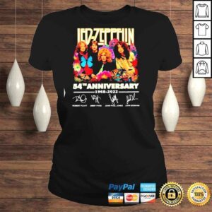 ClassicLadies Led Zeppelin 54th Anniversary 1968 � 2022 Members Signature Shirt