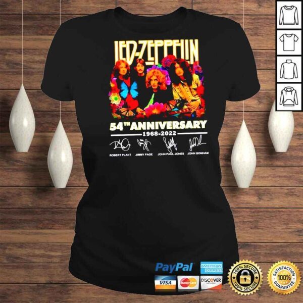 Led Zeppelin 54th Anniversary 19682022 Members Signature Shirt - Image 3