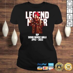 ClassicLadies Legend never die Sidhu Moose Wala RIP shirt