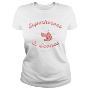 ClassicLadies LiLos Superheroes And Scones Logo Shirt