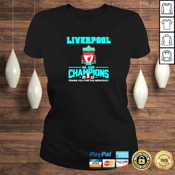 Liverpool Champions FA Cup 2022 Thank You For The Memories TShirt - Image 3