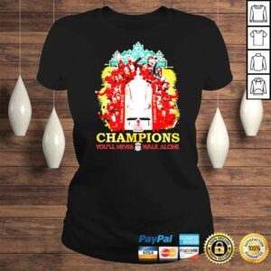 ClassicLadies Liverpool FC 2022 Emirales FA Cup Champions youll never walk alone shirt