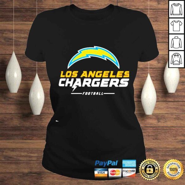 Los Angeles Chargers Team Lockup Logo shirt - Image 3