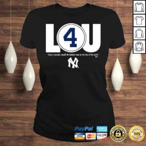 ClassicLadies Lou gehrig new york yankees shirt