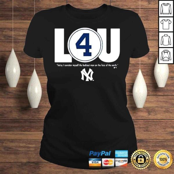 Lou gehrig new york yankees shirt - Image 3