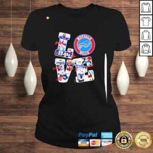 ClassicLadies Love Buffalo Bills signatures 2022 shirt