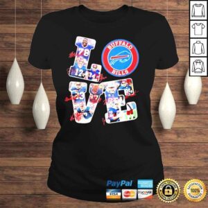 ClassicLadies Love Buffalo Bills team player shirt