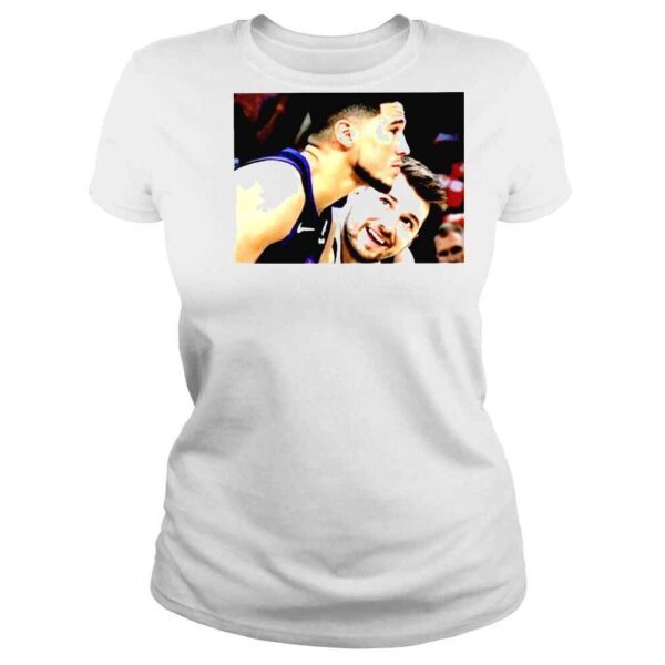 Luka Doncic and Devin Booker Hate Each Other No Context 1 shirt - Image 3