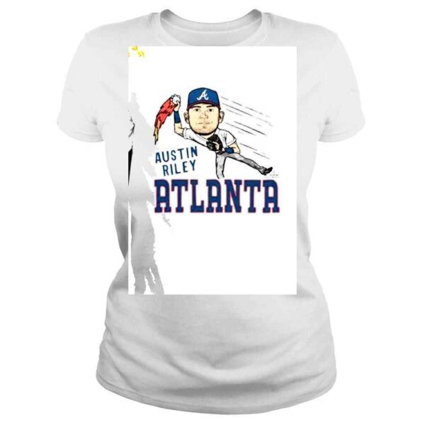 MLB Austin Riley Atlanta Braves Homage Caricature TriBlend Shirt - Image 3