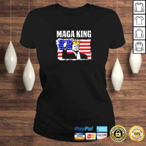 ClassicLadies Maga King Anti Biden US Flag Pro Trump TShirt