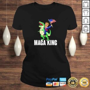 ClassicLadies Maga King Trump Riding Dinosaur Pro Trump TShirt