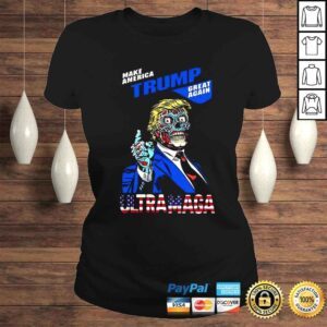 ClassicLadies Make America Trump Great Again Ultra Maga Flag Shirt