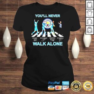 ClassicLadies Manchester City Abbey Road youll never walk alone Phil Foden Kevin De Bruyne Fernandinho signatures shirt