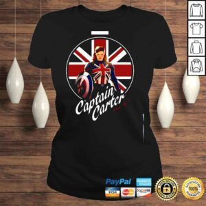 ClassicLadies Marvel What If Captain Carter British Flag Shirt