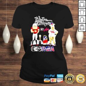 ClassicLadies Mascot Georgia sport team We are the champions Georgia shirt