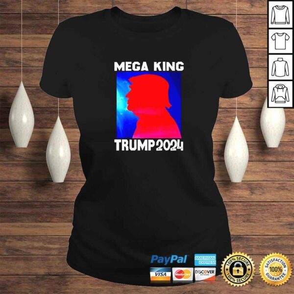 Mega King USA Flag Proud Ultra Maga Trump 2024 Anti Biden TShirt - Image 3