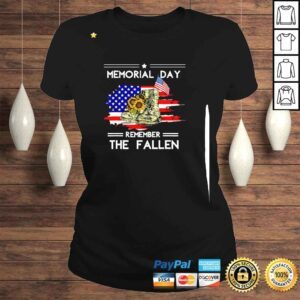 ClassicLadies Memorial Day Remember The Fallen Veteran Military Vintage Shirt