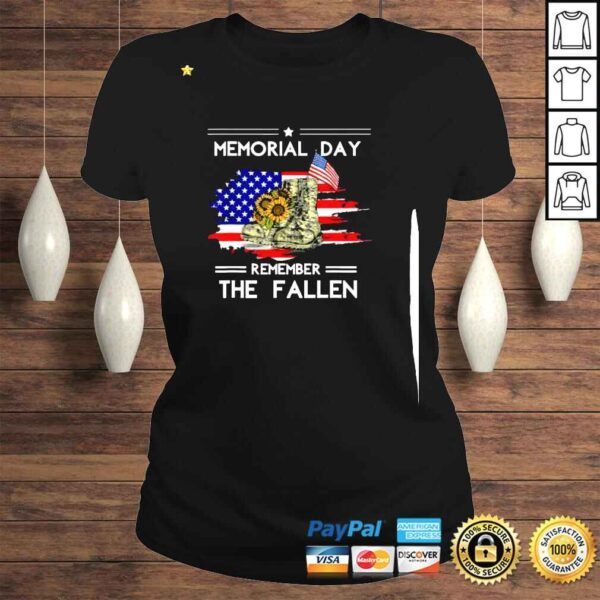 Memorial Day Remember The Fallen Veteran Military Vintage Shirt - Image 3