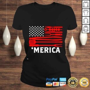 ClassicLadies Merica BBQ Flag shirt