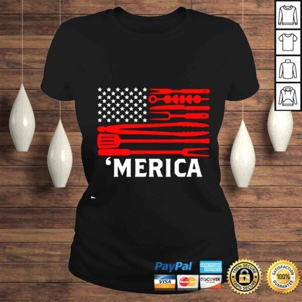 Merica BBQ Flag shirt - Image 3