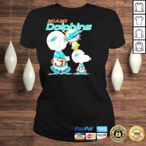 ClassicLadies Miami Dolphins Football Peanuts shirt