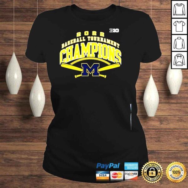 Michigan Wolverines 2022 Big 10 Baseball Champions Shirt - Image 3