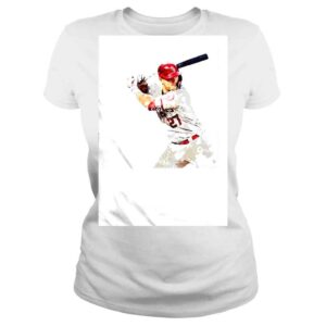 ClassicLadies Mike Trout Los Angeles Angels art painting baseball shirt